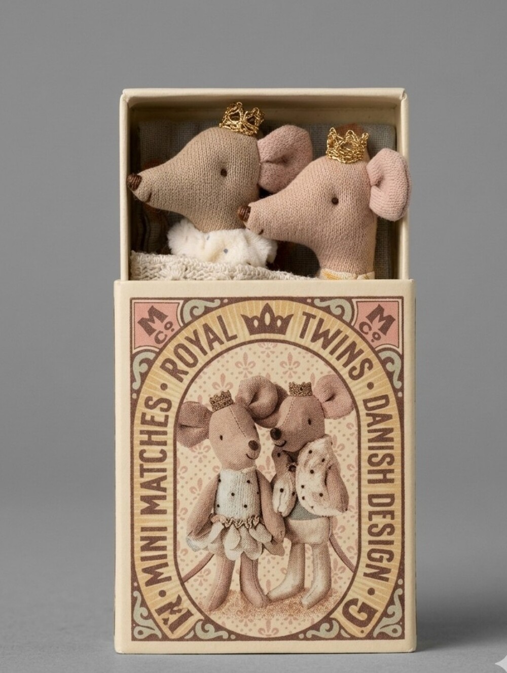 Maileg - Royal Twin Mice in Matchbox